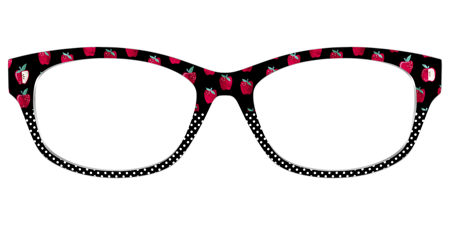 The Apple Polka Dot Split - Front Top Image - Pair Eyewear