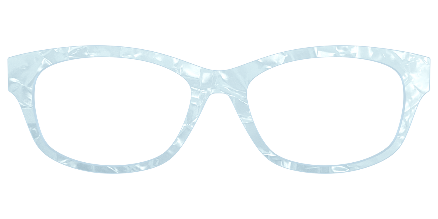 The Aquamarine Pearl Marble - Front Top Image - Pair Eyewear