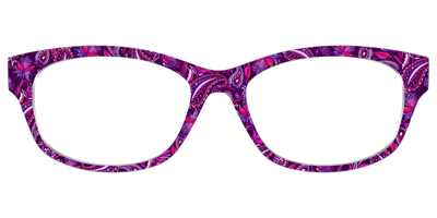 The Aubergine Paisley - Front Top Thumbnail - Pair Eyewear