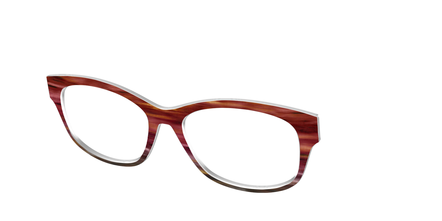 The Auburn Gradient Horn - Angle Top Image - Pair Eyewear
