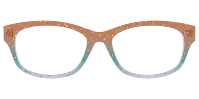 The Autumnal Gradient Crystal with Gold Flakes - Front Top Thumbnail - Pair Eyewear