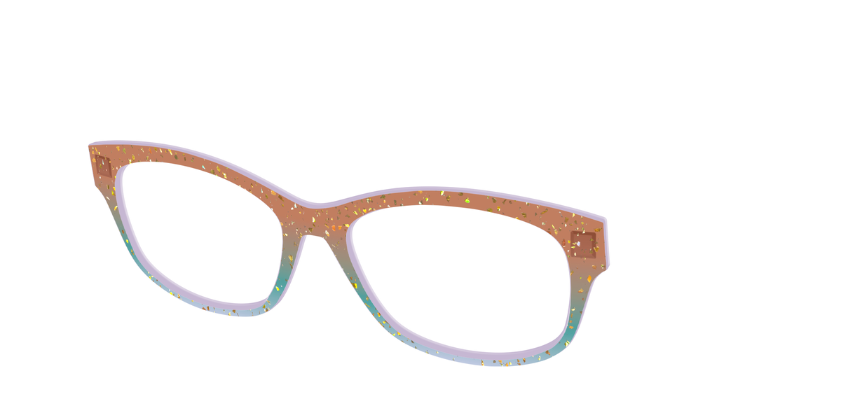 The Autumnal Gradient Crystal with Gold Flakes - Angle Top Image - Pair Eyewear