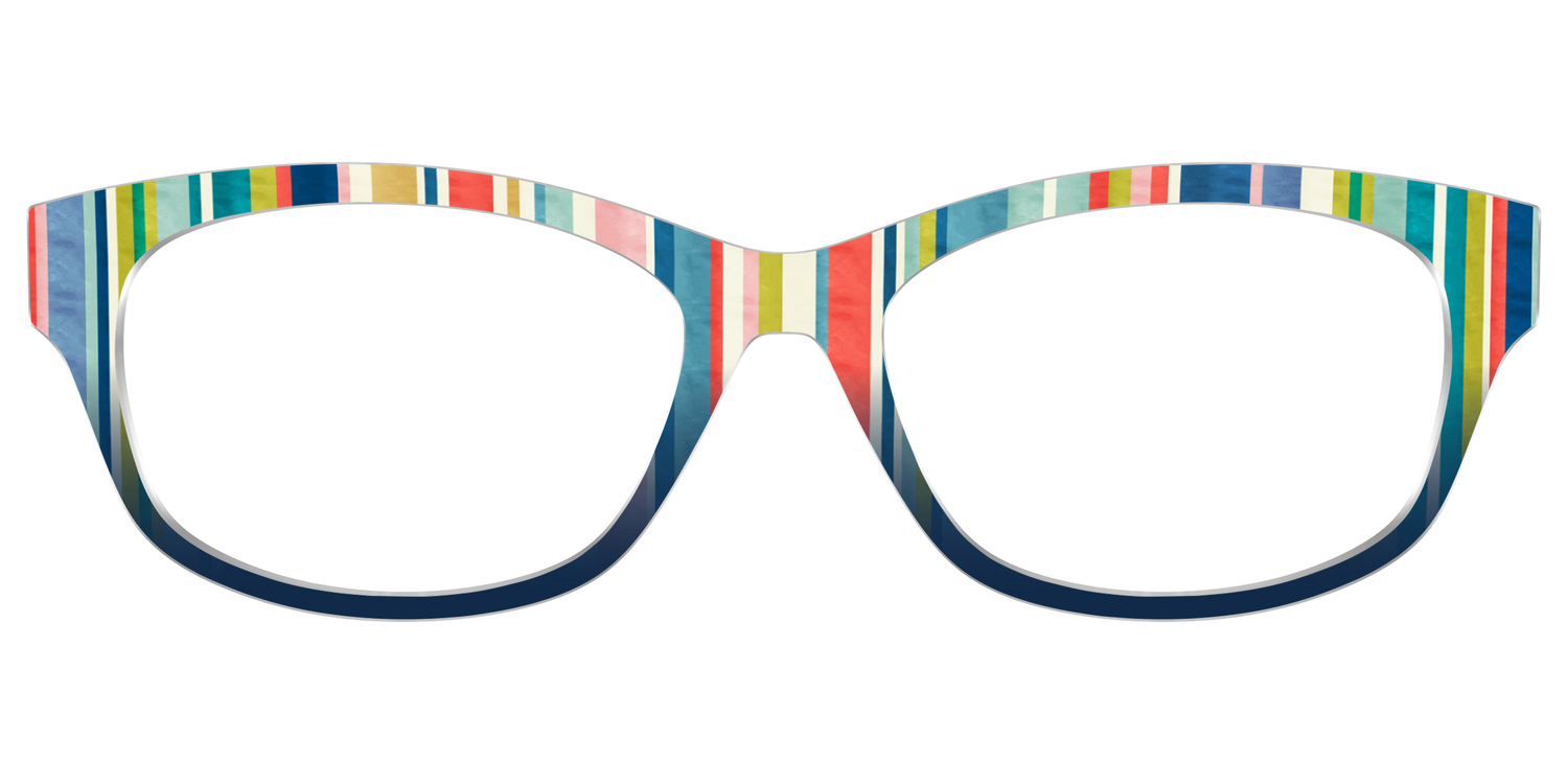 The Beach Bum Stripes - Front Top Image - Pair Eyewear