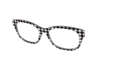 The Black Buffalo Check with Glitter - Angle Top Thumbnail - Pair Eyewear