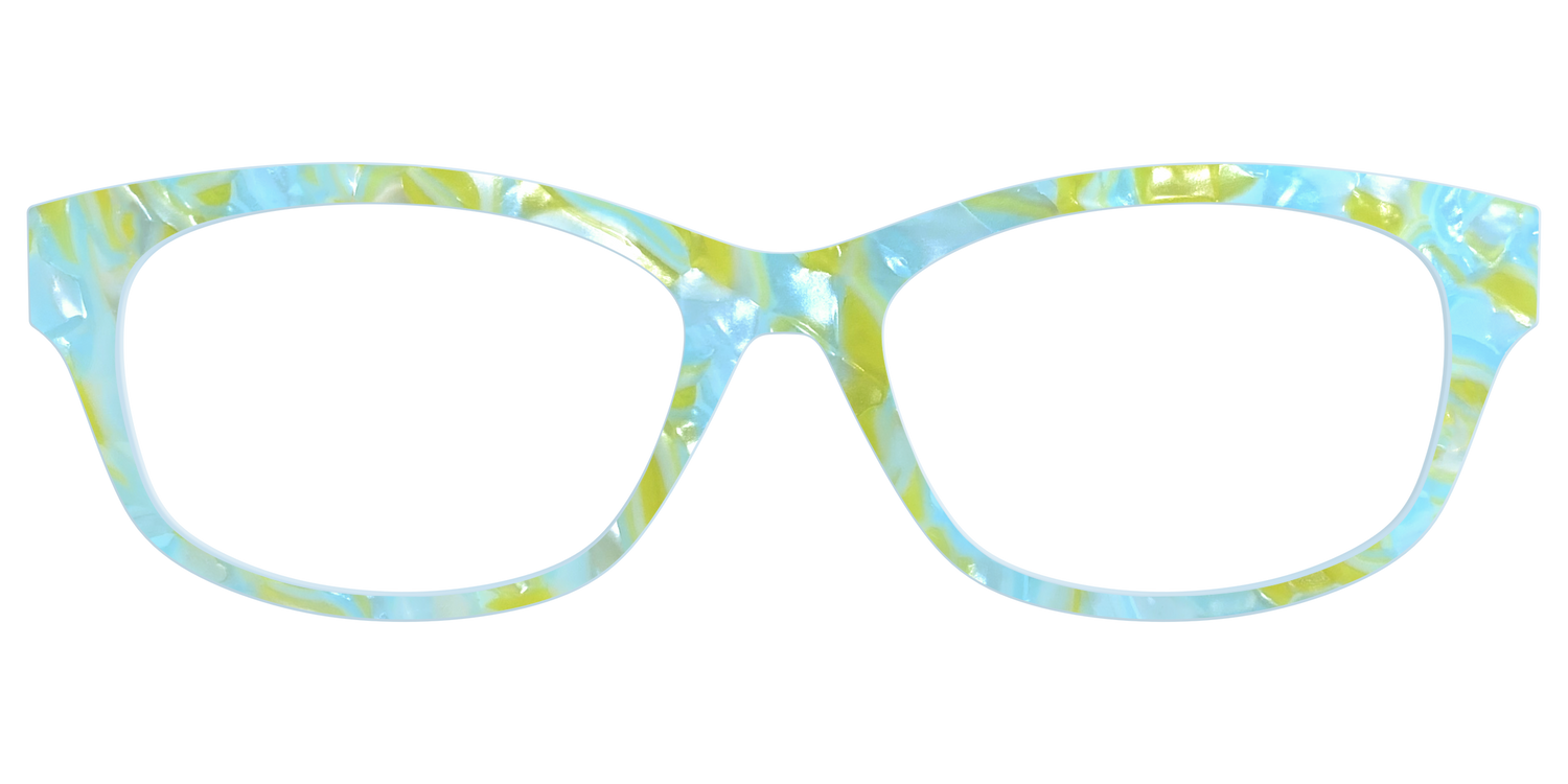The Blue Lemonade Pearl Marble - Front Top Image - Pair Eyewear