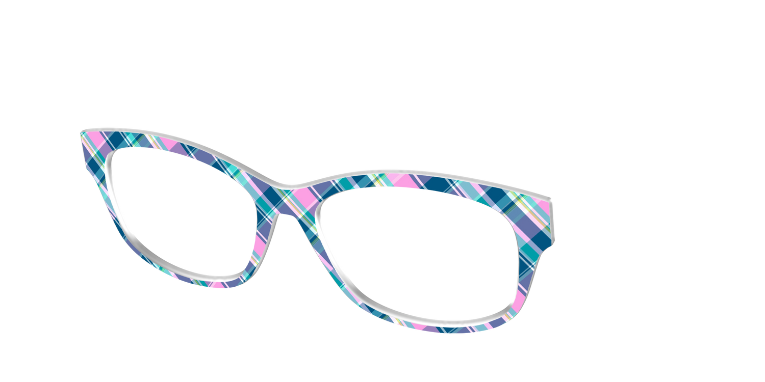 The Breezy Plaid - Angle Top Image - Pair Eyewear