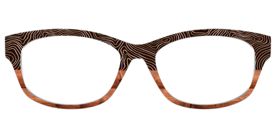 The Cabin Woodgrain Split - Front Top Thumbnail - Pair Eyewear