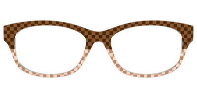 The Cappuccino Check Split - Front Top Thumbnail - Pair Eyewear