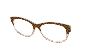 The Cappuccino Check Split - Angle Top Thumbnail - Pair Eyewear