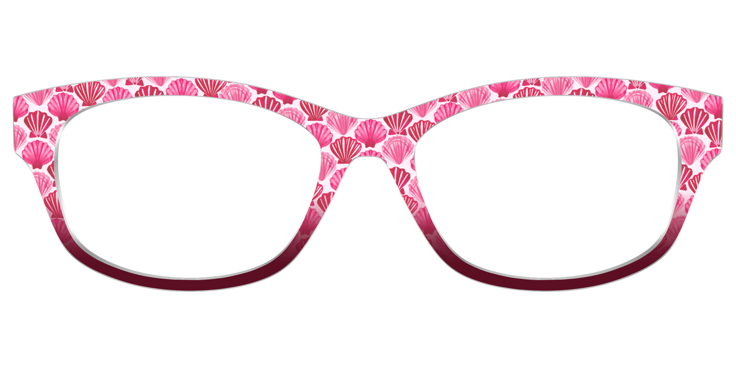 The Cerise Shell Scallop - Front Top Image - Pair Eyewear
