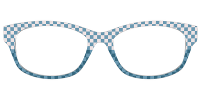 The Cerulean Check Split - Front Top Thumbnail - Pair Eyewear