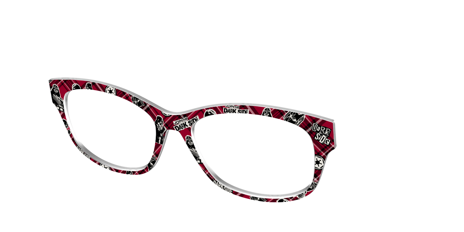 Dark Side Plaid - Angle Top Image - Pair Eyewear