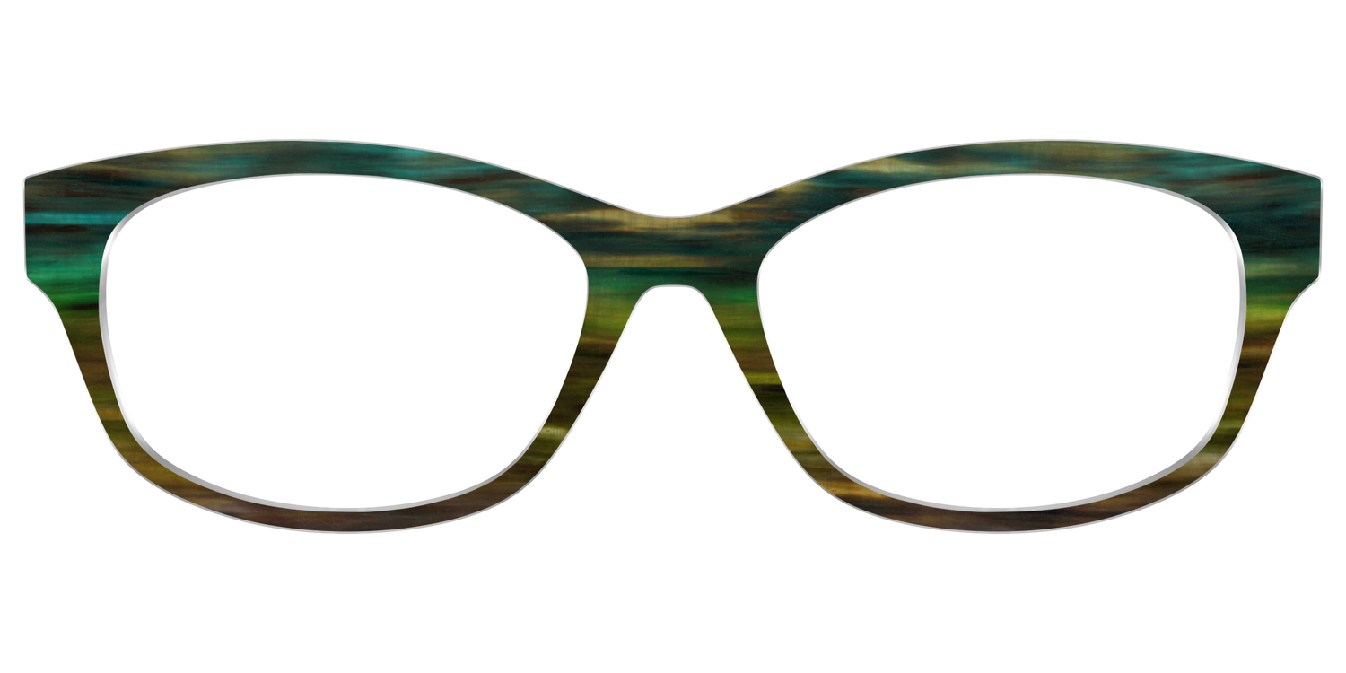 The Emerald Gradient Horn - Front Top Image - Pair Eyewear