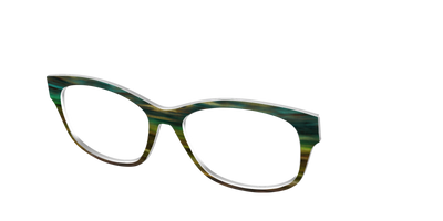 The Emerald Gradient Horn - Angle Top Thumbnail - Pair Eyewear