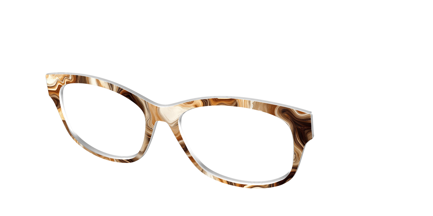 The Espresso Marble - Angle Top Image - Pair Eyewear