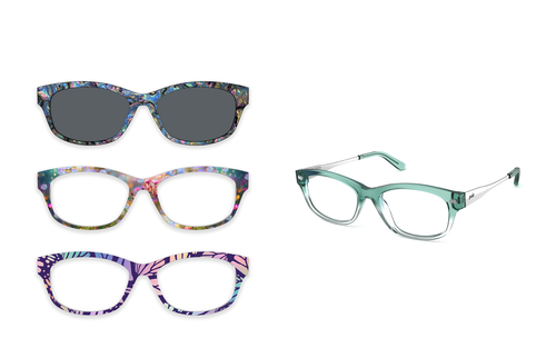The Addison - Teal Pearlized Gradient Acetate Silver Metal - Pair Eyewear