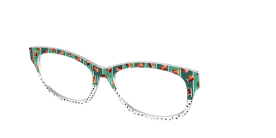 The Fifty Yard Line Polka Dot Split - Angle Top Thumbnail - Pair Eyewear