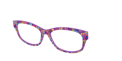 The Flower Power Paisley with Gold Foil - Angle Top Thumbnail - Pair Eyewear