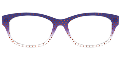 The Galactic Plum Gradient Crystal Polka Dots - Front Top Thumbnail - Pair Eyewear