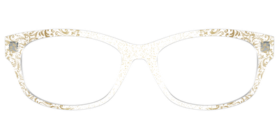The Golden Flair Glitter Crystal with Gold Foil - Front Top Thumbnail - Pair Eyewear