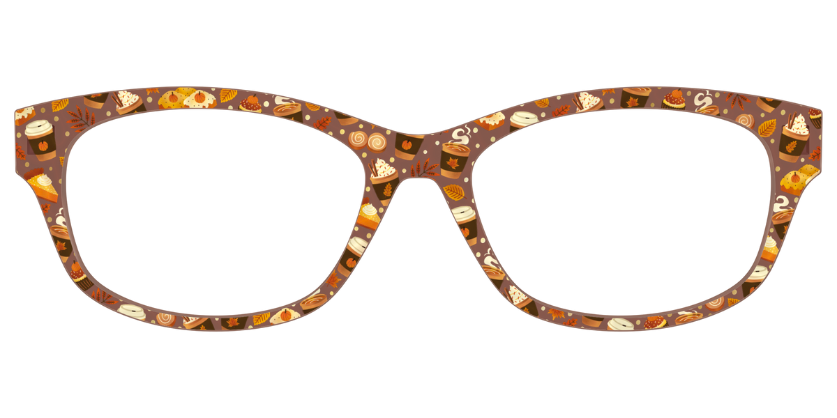 The Harvest Cafe Crystal with Gold Foil - Front Top Image - Pair Eyewear