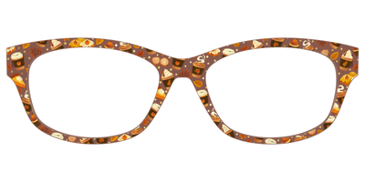 The Harvest Cafe Crystal with Gold Foil - Front Top Thumbnail - Pair Eyewear