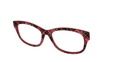 The Holly Plaid with Glitter - Angle Top Thumbnail - Pair Eyewear