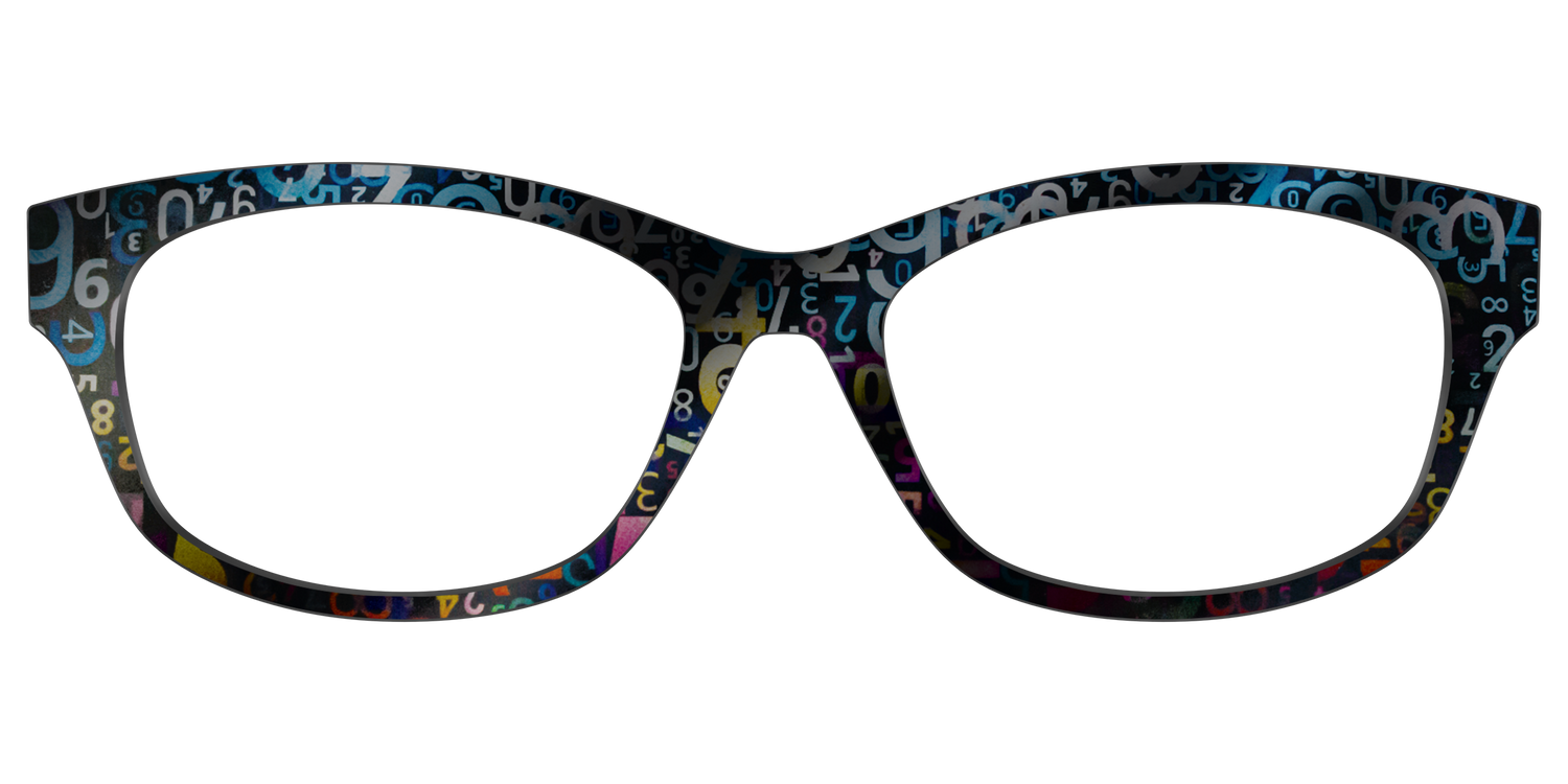 The Holographic Numbers - Front Top Image - Pair Eyewear