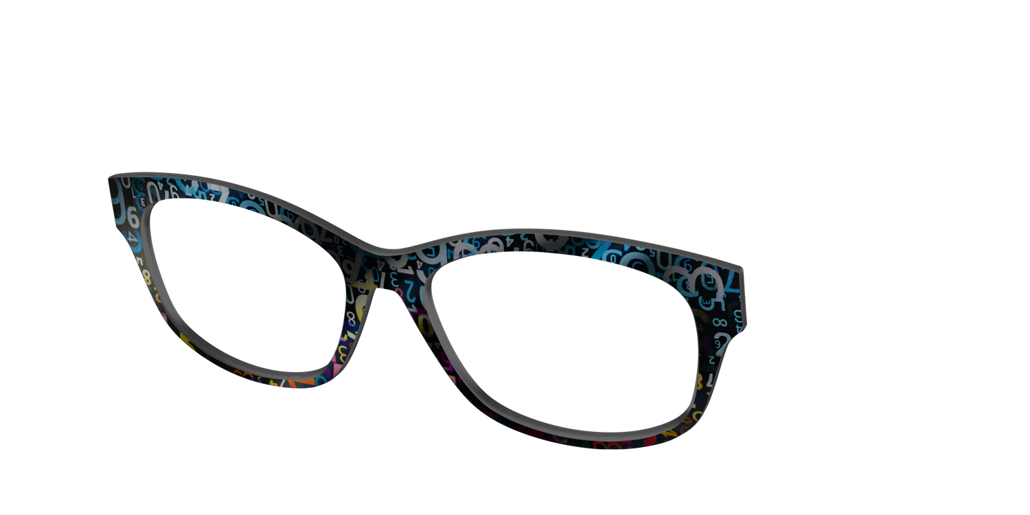 The Holographic Numbers - Angle Top Image - Pair Eyewear
