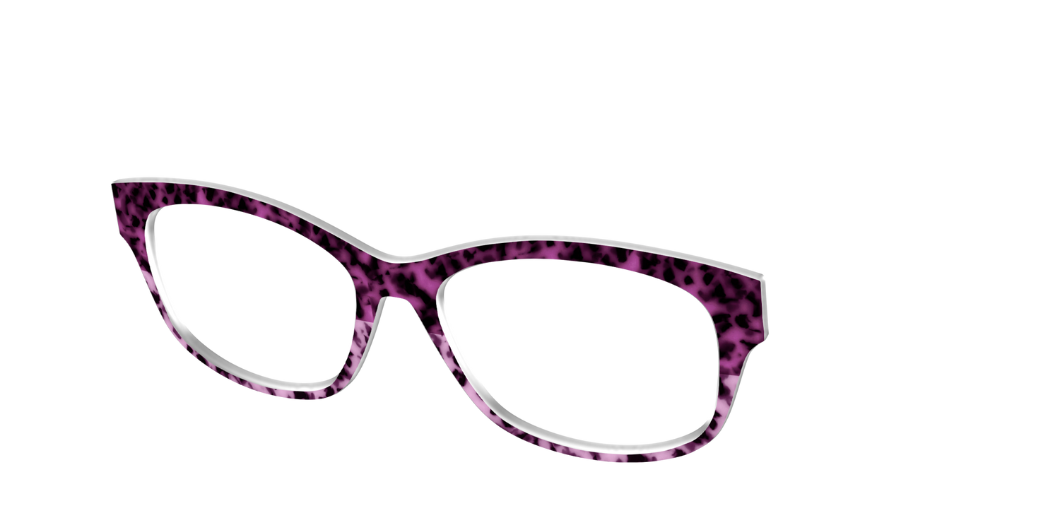 The Huckleberry Tortoise Split - Angle Top Image - Pair Eyewear