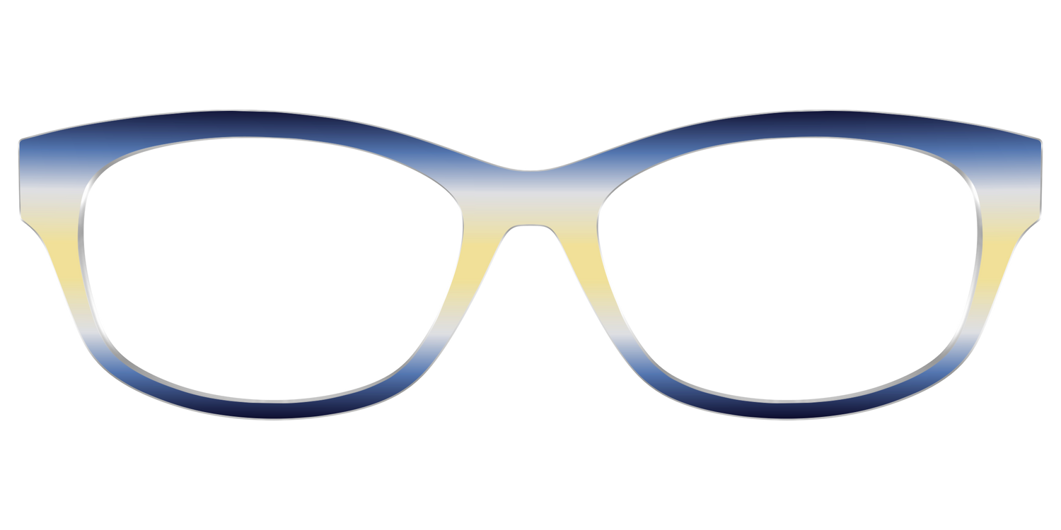 The Indigo to Honeysuckle Gradient - Front Top Image - Pair Eyewear