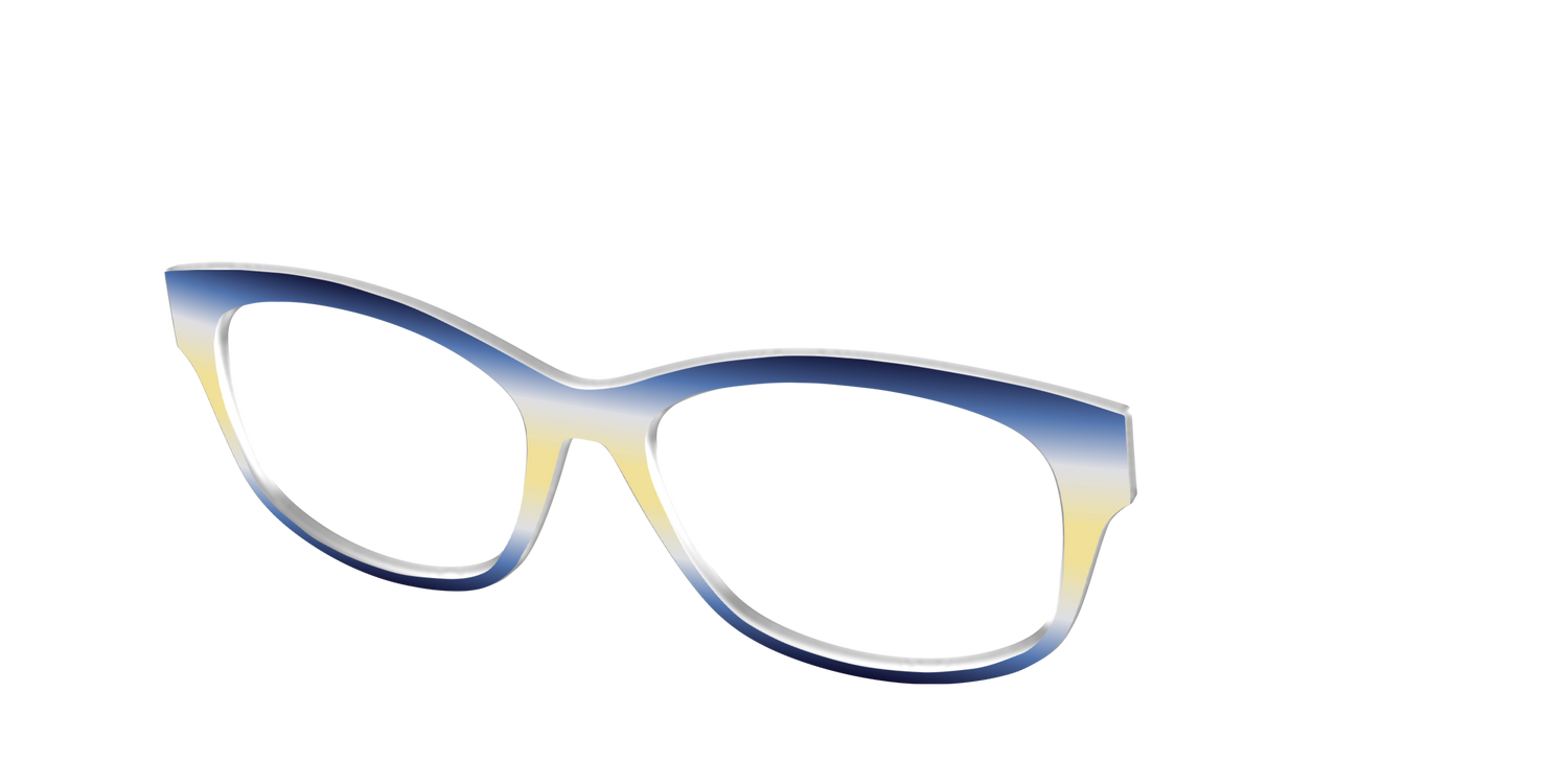The Indigo to Honeysuckle Gradient - Angle Top Image - Pair Eyewear