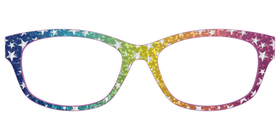 The Iridescent Rainbow Stars - Front Top Thumbnail - Pair Eyewear