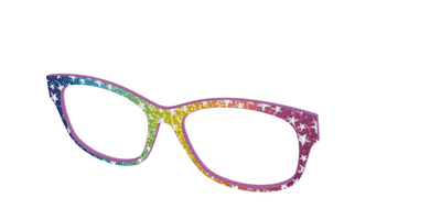 The Iridescent Rainbow Stars - Angle Top Thumbnail - Pair Eyewear