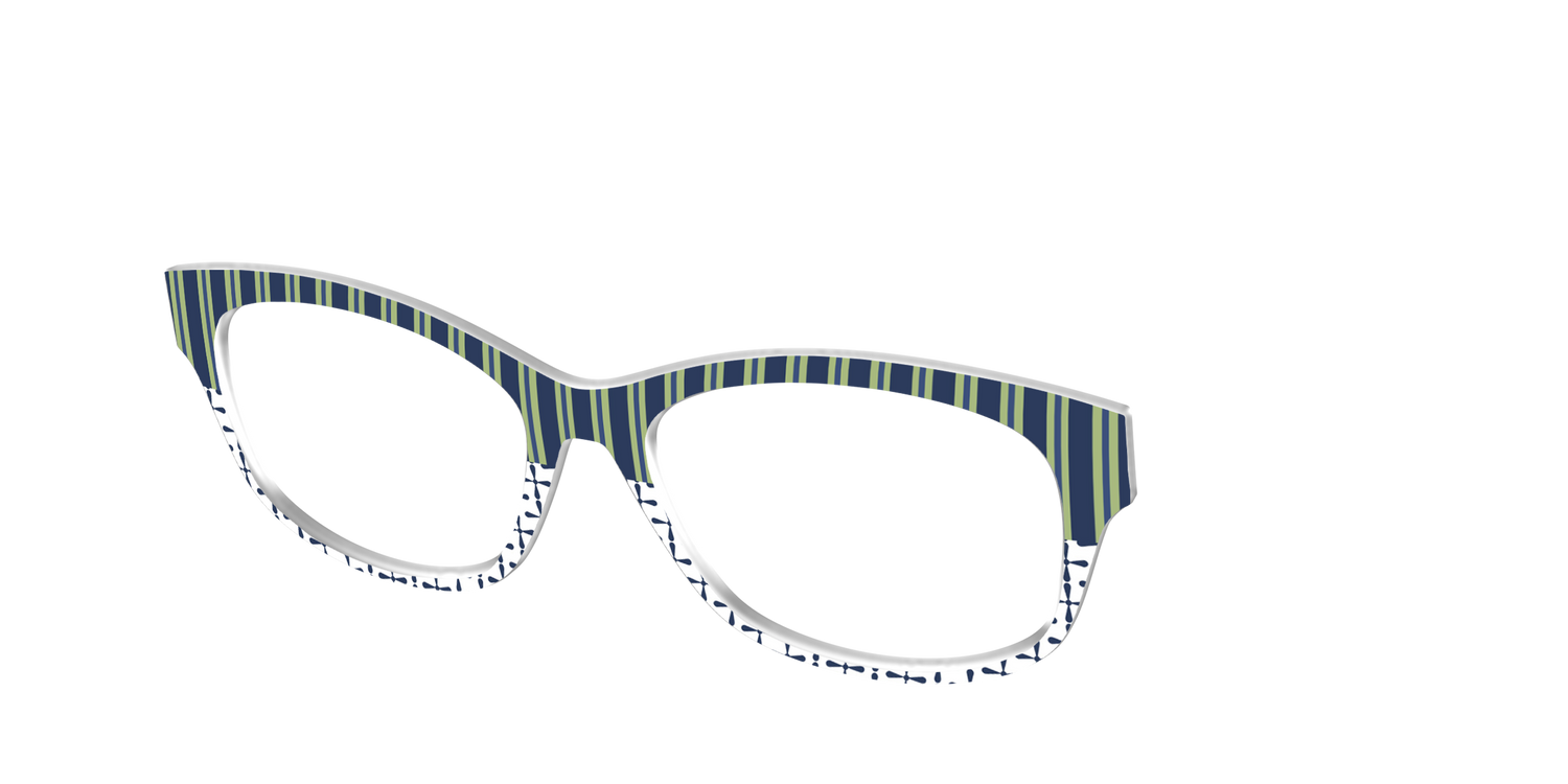 The Kayak Stripes - Angle Top Image - Pair Eyewear