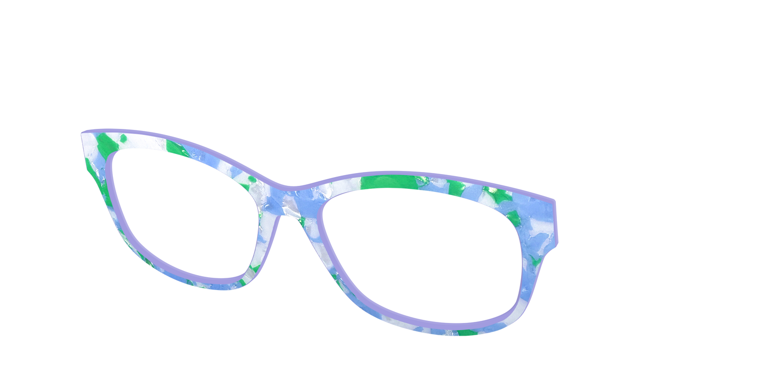 The Lakeside Pearl Marble - Angle Top Image - Pair Eyewear