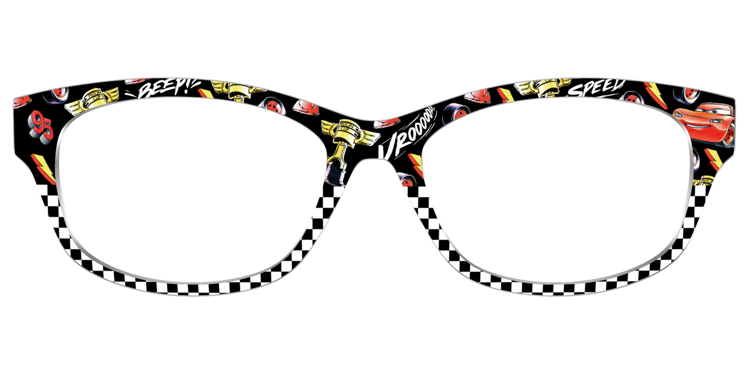 Lightning Mcqueen Speed Split - Front Top Image - Pair Eyewear