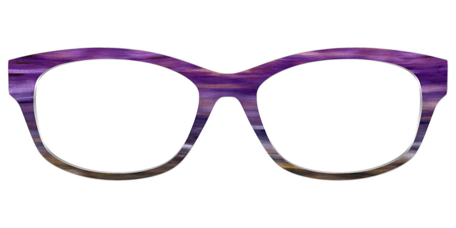 The Lilac Gradient Horn - Front Top Image - Pair Eyewear