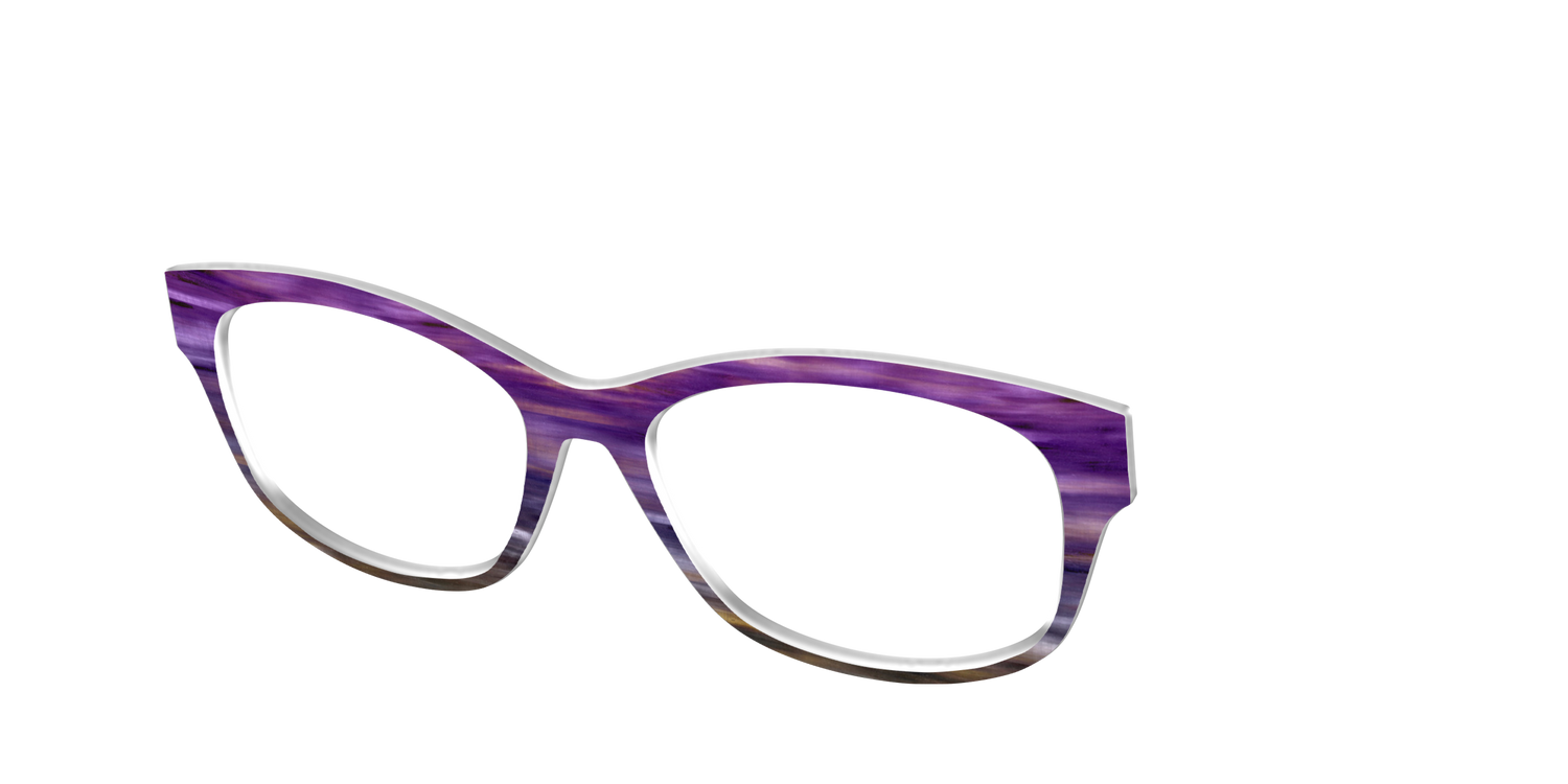 The Lilac Gradient Horn - Angle Top Image - Pair Eyewear