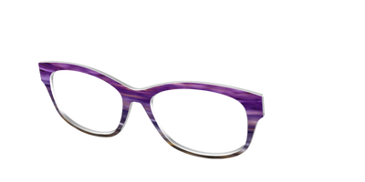 The Lilac Gradient Horn - Angle Top Thumbnail - Pair Eyewear