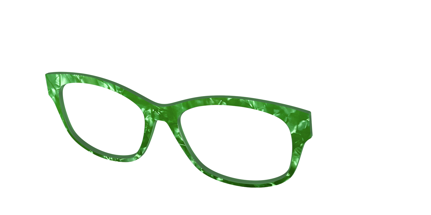 The Peridot Pearl Marble - Angle Top Image - Pair Eyewear