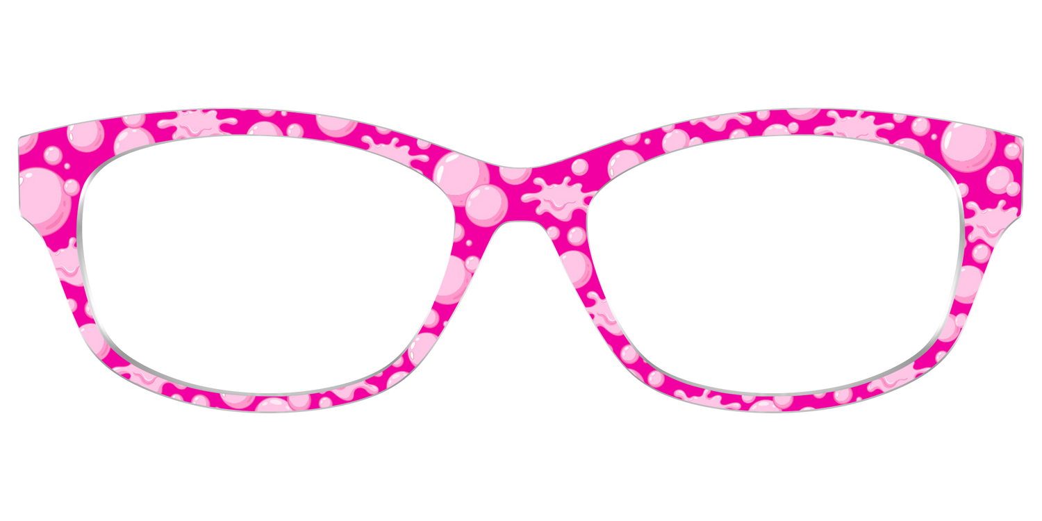 The Pink Pop Bubbles - Front Top Image - Pair Eyewear