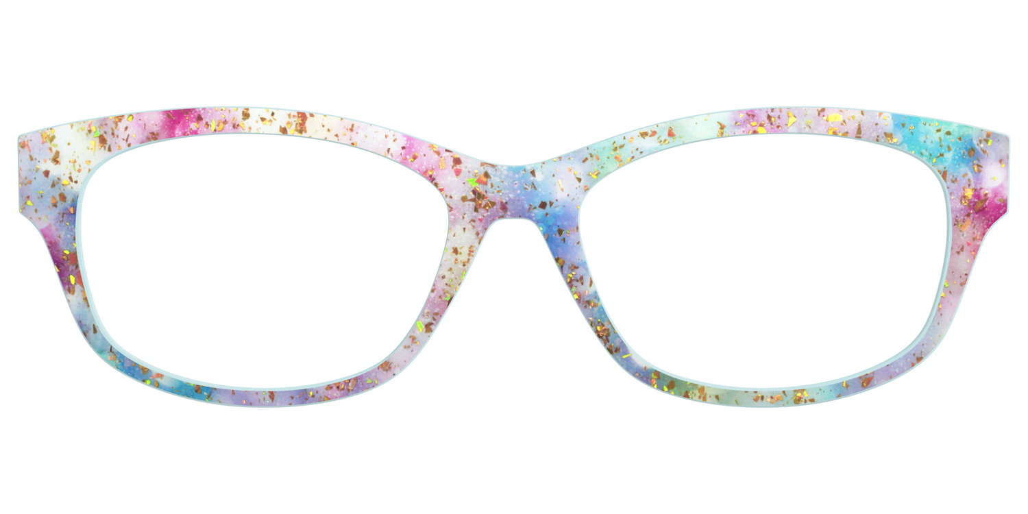 The Pixie Bokeh with Gold Flakes - Front Top Image - Pair Eyewear
