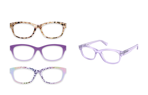 The Addison - Lavender Clear - Pair Eyewear
