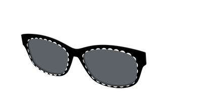 The Polarized Stylish Daisy Sun Top - Angle Top Thumbnail - Pair Eyewear