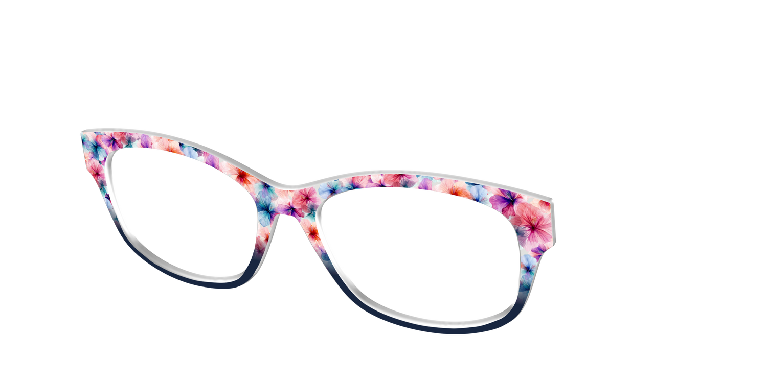 The Pressed Hibiscus - Angle Top Image - Pair Eyewear