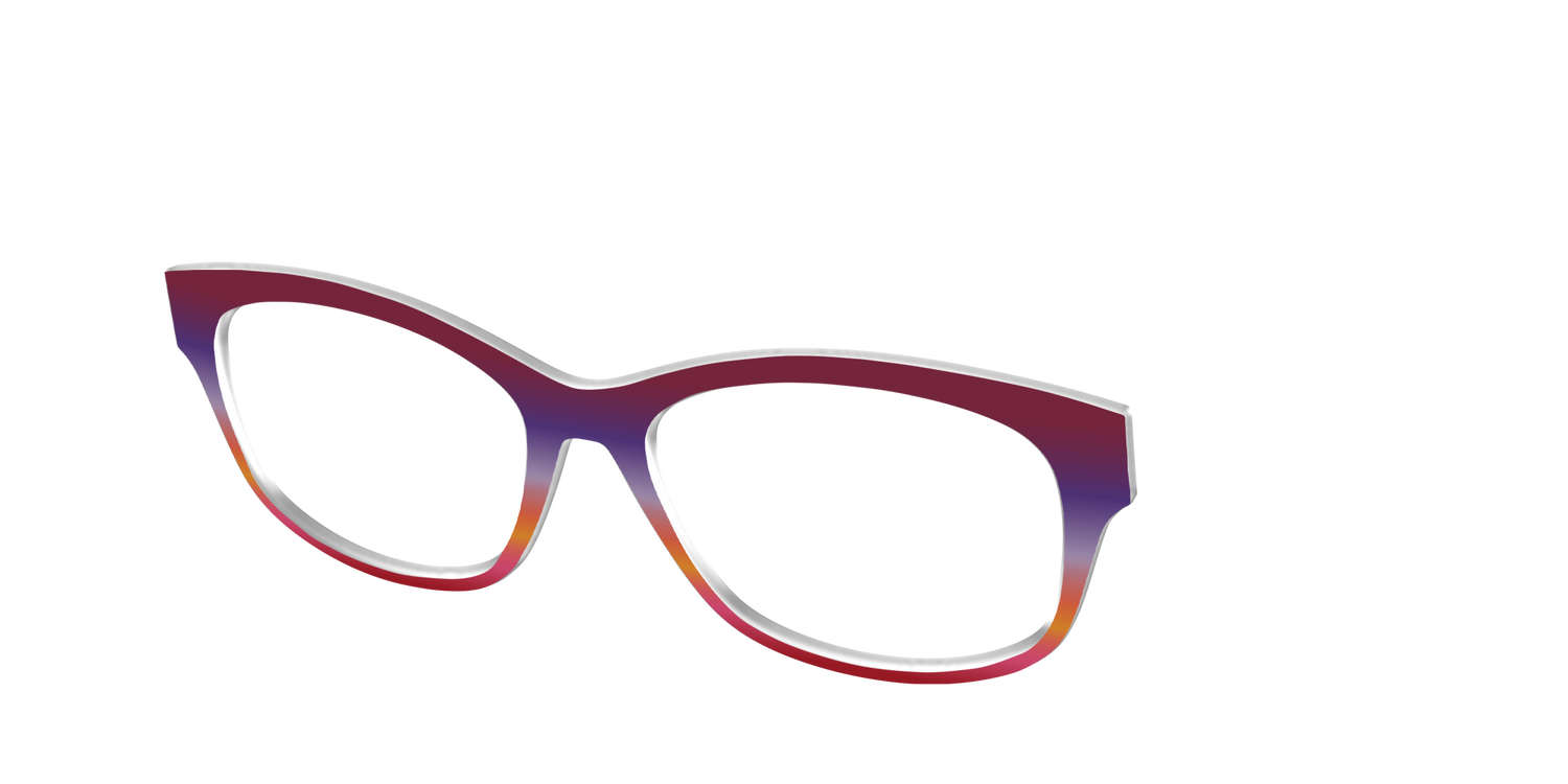The Primary Gradient - Angle Top Image - Pair Eyewear
