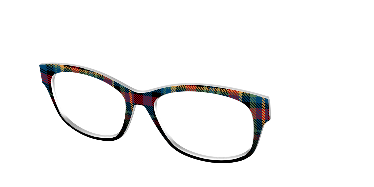 The Principal Plaid - Angle Top Image - Pair Eyewear