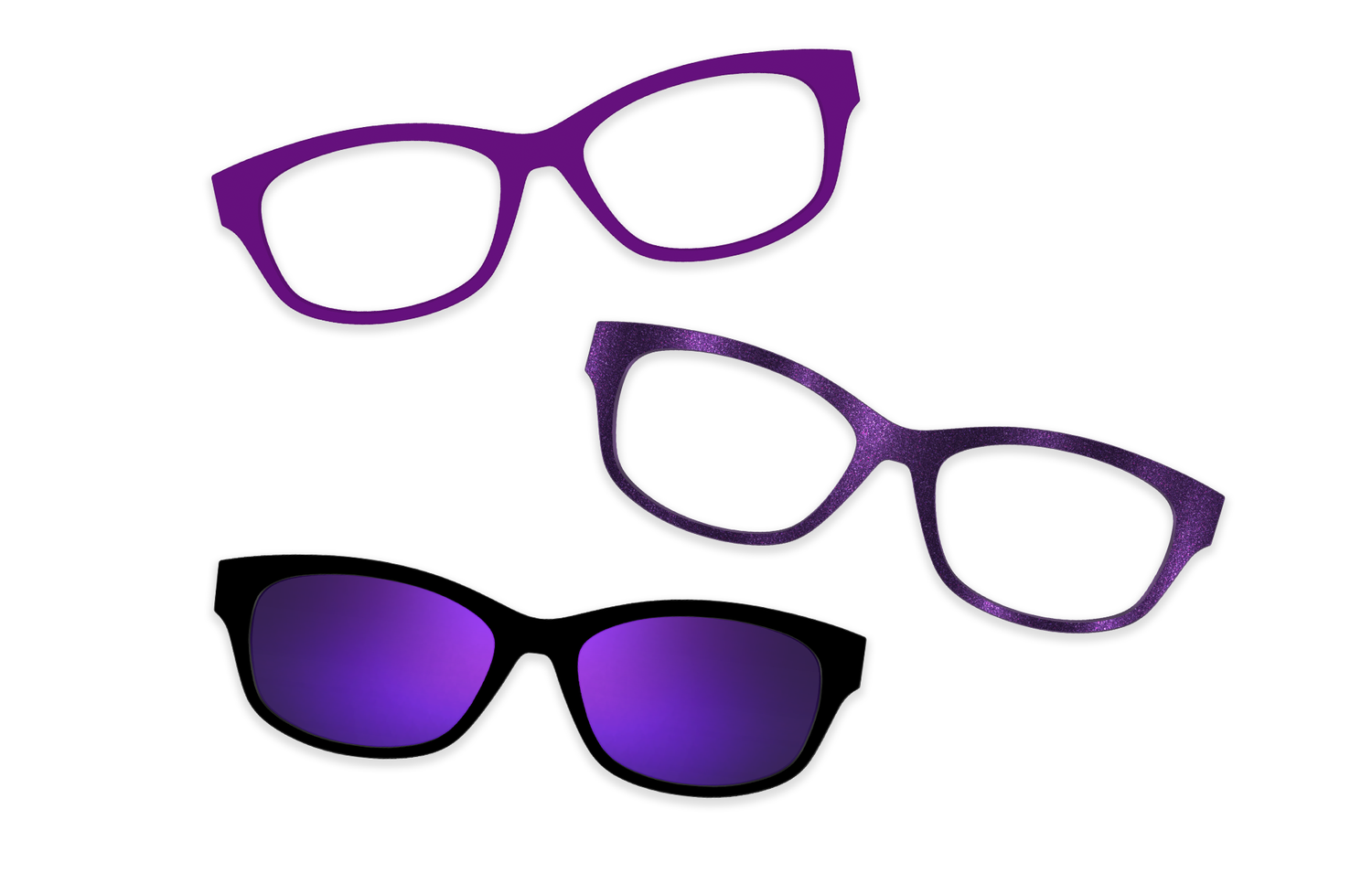 Purple Confetti Tortoise Gold Metal - Set - Product Image 1 - Pair Eyewear