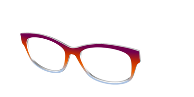 The Raspberry to Periwinkle Gradient - Angle Top Thumbnail - Pair Eyewear